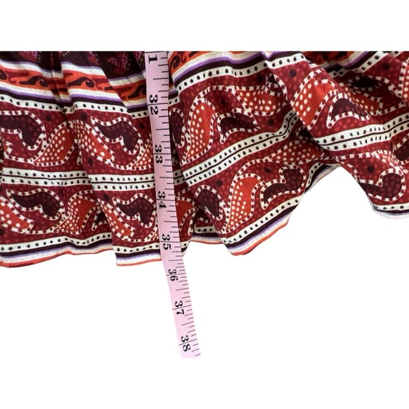 New Farm Rio Smocked Sweet Floral Lilac Long Sleeve Boho Gypsy Minidress Size L - Picture 9 of 12